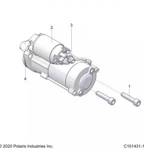 ENGINE, STARTING SYSTEM - A20SXZ85AF/AP/CAF/CAP (C101431-11)
