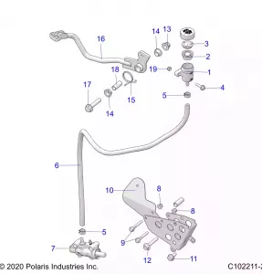 BRAKES, BRAKE PEDAL and MASTER CYLINDER - A20SXN85A8/CA8 (C102211-2)