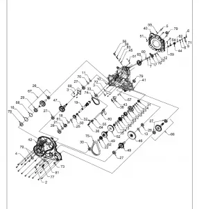 DRIVE TRAIN, MAIN GEARCASE - A20SXN85A8/CA8 (101567)