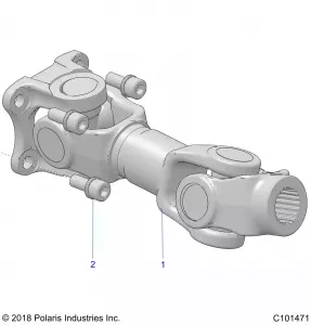 DRIVE TRAIN, PROP SHAFT, REAR - A20SXN85A8/CA8 (101471)