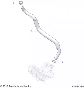 ENGINE, Охлаждение BYPASS - A20SXN85A8/CA8 (C101431-4)