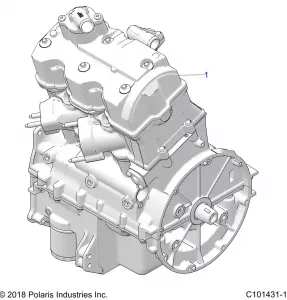 ENGINE, LONG BLOCK - A20SXN85A8/CA8 (C101431-10)