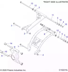 SUSPENSION, REAR CONTROL ARMS, MOUNTING - A20SXN85A8/CA8 (C102216-2)