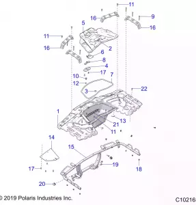 BODY, REAR RACK - A20SXA85A1/A7/CA1/CA7/E85A9/AF/AP/CA9/CAF/CAP/V85AP/CAP (C102165)