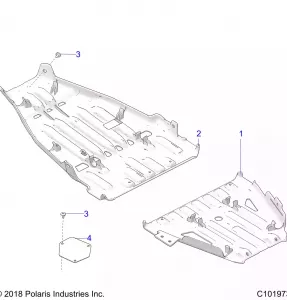 BODY, SKID PLATES - A20SXA85A1/A7/CA1/CA7/E85A9/AF/AP/CA9/CAF/CAP/V85AP/CAP (C101973)