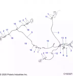 BRAKES, BRAKE LINES - A20SYE95AD/CAD (C102327-1)