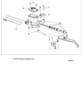 BRAKES, FRONT BRAKE LEVER and MASTER CYLINDER - A20SYE95AD/CAD