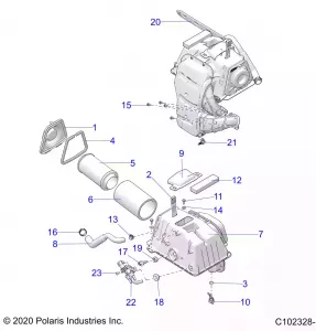 ENGINE, Впуск - A20SYE95AD/CAD (C102328-1)