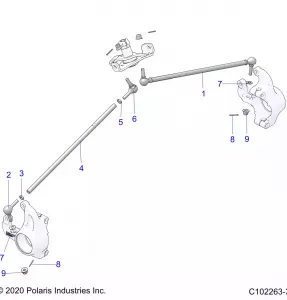 STEERING, STEERING TIE RODS. - A20SYE95AD/CAD (C102263-3)