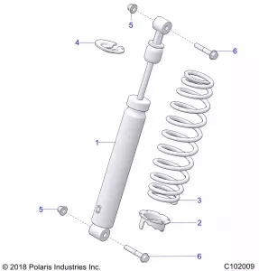 SUSPENSION, SHOCK, FRONT - A20SYE95AD/CAD (C102009)