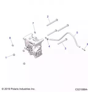 DRIVE TRAIN, GEARCASE MOUNTING, REAR - A20SYE95KH (C0210884-1)