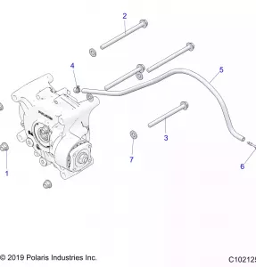 DRIVE TRAIN, GEARCASE MOUNTING, REAR - A20SYE85AP/CAP (C102125)