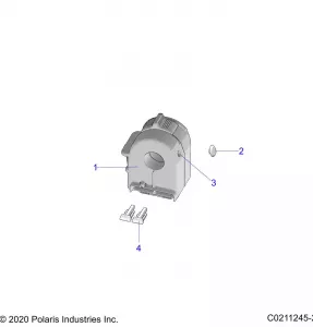 STEERING, CONTROLS, LEFT HAND CONTROLS - A20SYE85A9/CAP (C0211245-2)