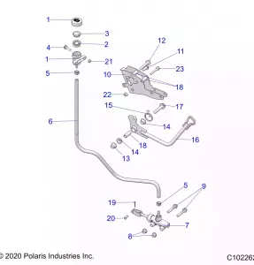 BRAKES, BRAKE PEDAL and MASTER CYLINDER - A20SXE95KL/KR (C102262)