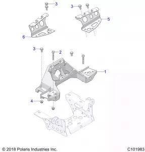 CHASSIS, BULKHEAD and FRONT CAB SUPPORT - A20SXE95KL/KR (C101983)