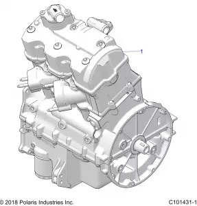 ENGINE, LONG BLOCK - A20SXE95KL/KR (C101431-10)
