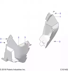 BODY, FRONT MUD GUARDS - A20SXZ95AG/CAG (C101450)