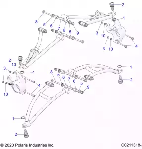 SUSPENSION, FRONT A-ARM MOUNTING - A20SXZ95AG/CAG (C0211318-2)