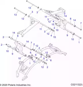 SUSPENSION, REAR CONTROL ARM MOUNTING - A20SXZ95AG/CAG (C0211322-2)