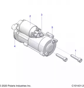 ENGINE, STARTING SYSTEM - A20SXM95AL/CAL (C101431-29)