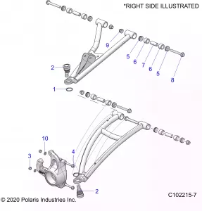 SUSPENSION, FRONT A-ARMS, MOUNTING - A20SXM95AL/CAL (C102215-7)
