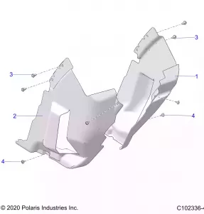 BODY, FRONT MUD GUARDS - A20SLZ95AE (C102336-4)