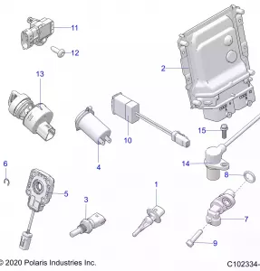 ELECTRICAL, SWITCHES, ECU and CONTROL MODULES - A20SLZ95AE (C102334-1)