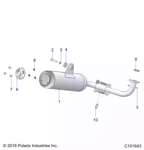 ENGINE, Выхлопная система SYSTEM - A21HZB15A1/A2 (C101643)