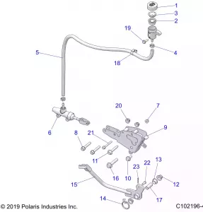 BRAKES, BRAKE PEDAL and MASTER CYLINDER - A21SGE95FK/S95CK/S95FK (C102196-4)