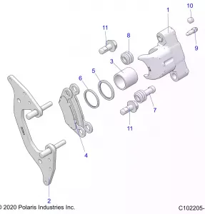 BRAKES, FRONT CALIPER - A21SGE95FK/S95CK/S95FK (C102205-1)