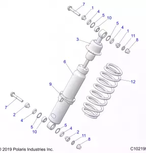 SUSPENSION, SHOCK, FRONT - A21SGE95FK/S95CK/S95FK (C102199)