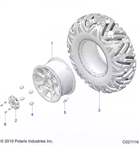 WHEELS, REAR - A21SGE95FK/S95CK/S95FK (C0211142)