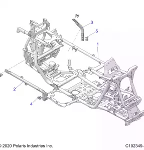 CHASSIS, MAIN Рама - A21SGE95AK (C102349-1)