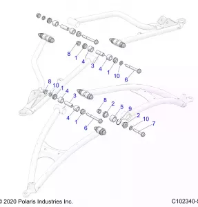 SUSPENSION, FRONT A-ARM, MOUNTING - A21SGE95AK (C102340-5)