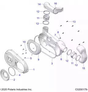 BODY, CLUTCH COVER - A21SEA50A1/A5/CA1/CA5 (C0200179-1)