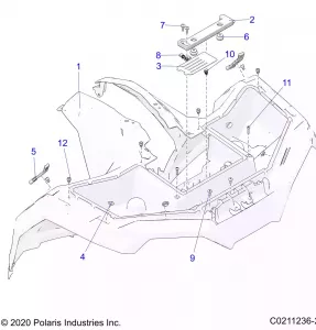 BODY, FRONT CAB - A21SEA50A1/A5/CA1/CA5 (C0211236-2)