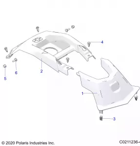 BODY, FRONT COVER - A21SEA50A1/A5/CA1/CA5 (C0211236-4)