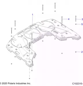 BODY, REAR RACK - A21SEA50A1/A5/CA1/CA5 (C102310-1)