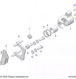 BRAKES, REAR CALIPER - A21SEA50A1/A5/CA1/CA5 (1913748)