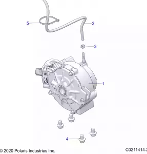 DRIVE TRAIN, FRONT GEARCASE MOUNTING - A21SEA50A1/A5/CA1/CA5 (C0211414-2)