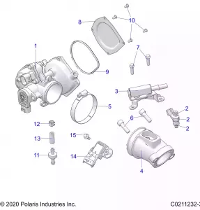 ENGINE, THROTTLE BODY and Топливная система RAIL - A21SEA50A1/A5/CA1/CA5 (C0211232-3)