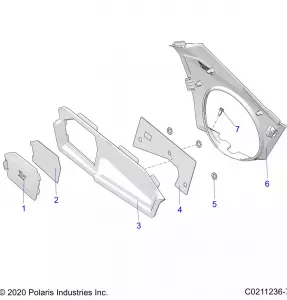 BODY, CLOSE OFF PANEL and ACCESS PANEL - A21SEG50A1/A5/CA1/CA5 (C0211236-7)