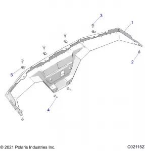 BODY, REAR BUMPER - A21SEG50A1/A5/CA1/CA5 (C0211527)