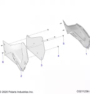 BODY, SIDE PANELS - A21SEG50A1/A5/CA1/CA5 (C0211236-3)