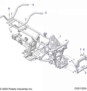 CHASSIS, Рама - A21SEG50A1/A5/CA1/CA5 (C0211225-1)