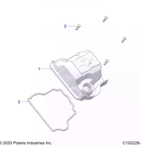 ENGINE, Клапанная крышка - A21SEG50A1/A5/CA1/CA5 (C102228-1)