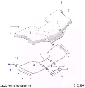 BODY, STORAGE, FRONT - A21S6E57F1/FL (C102236-9)