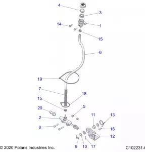 BRAKES, BRAKE PEDAL and MASTER CYLINDER - A21S6E57F1/FL (C102231-6)