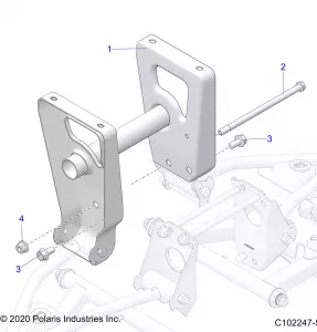 SUSPENSION, MIDDLE SUPPORT - A21S6E57F1/FL (C102247-5)