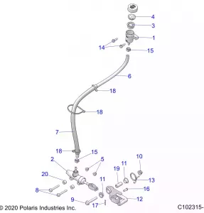 BRAKES, BRAKE PEDAL and MASTER CYLINDER - A21SEE57K2 (C102315-1)